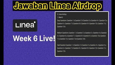 Linea Airdrop Week#6 Taks - YouTube