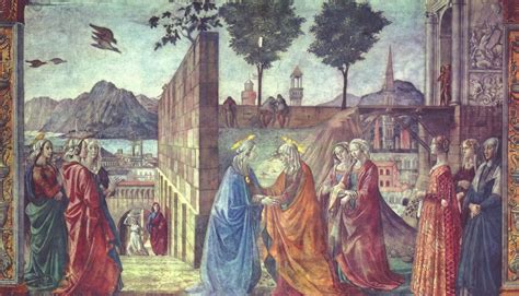 The Visitation, c.1490 - Domenico Ghirlandaio - WikiArt.org