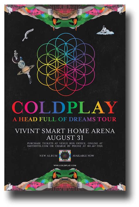 ColdPlay Poster Concert Az Head Full 11 x 17 USA SameDay Ship ...