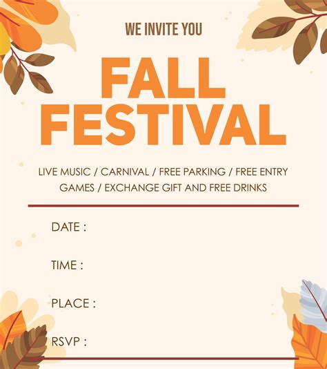 Fall Flyer Templates - 10 Free PDF Printables | Printablee