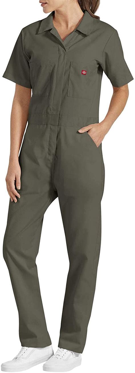 Dickies Women's Short Sleeve Flex Coverall | Coveralls women, Womens shorts, Dickies women