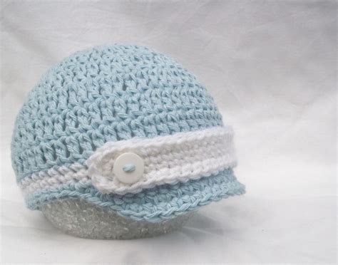 Baby Hat - Crochet Baby Hat - Newborn Baby Hat- Crochet Baby Boy Hat ...