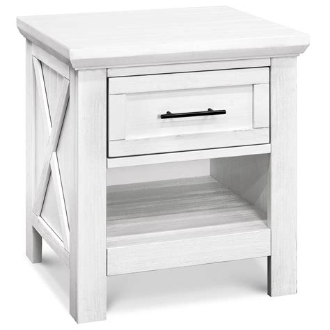 Emory Farmhouse Night Stand - Linen White (LW) | Farmhouse nightstand ...