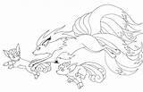 Vulpix Pokemon Coloring Sheets Pages sketch template