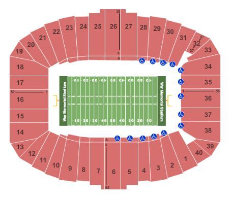 War Memorial Stadium Tickets and War Memorial Stadium Seating Chart ...