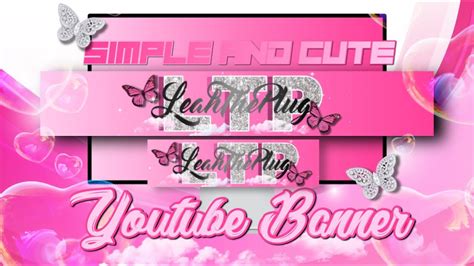 HOW I MADE A CUTE AND SIMPLE YOUTUBE BANNER👸🏽💖 - YouTube