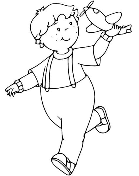 Leo from Caillou coloring page - Download, Print or Color Online for Free