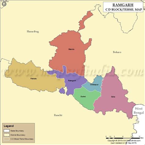 Find tehsil map of Ramgarh, highlights the name and location of all the blocks in Ramgarh ...