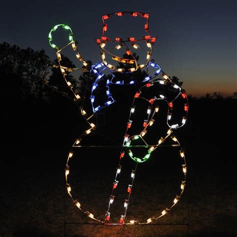 Holiday Lighting Specialists 6.83-ft Animated Waving Snowman Outdoor ...