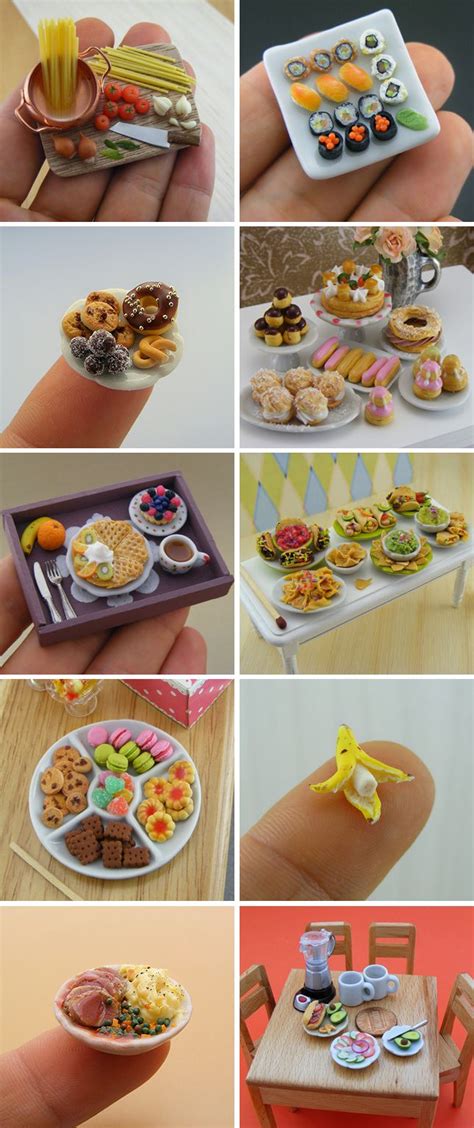 The Cutest Miniature Food | Miniature crafts, Clay miniatures ...