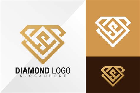 Diamond line jewelry Logo Design Vector illustration template 4682686 Vector Art at Vecteezy