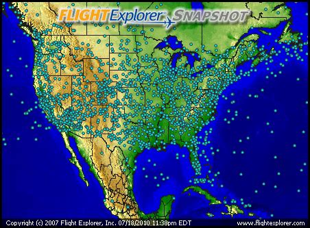 Air Traffic Map Usa ~ AFP CV