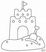 A Castle Coloring Page sketch template