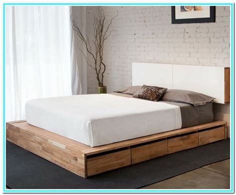 Queen Size Bed Frame With Storage No Headboard - Bedroom : Home ...