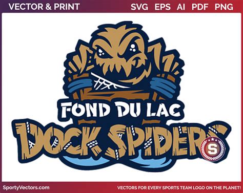 Fond du Lac Dock Spiders - Baseball - Primary Logo (2017) - Sports Logo ...