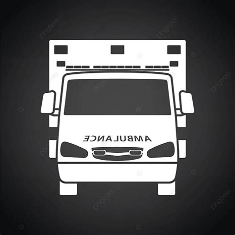 Ambulance Silhouette PNG Images, Ambulance, Icon Front View, With, Stencil PNG Image For Free ...