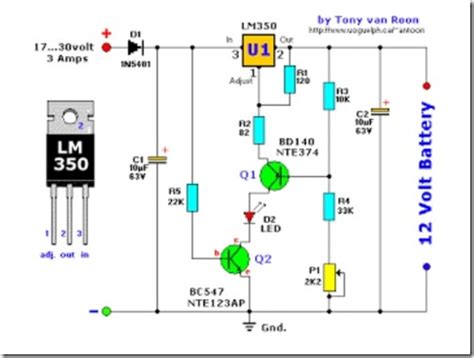 Lead Acid Battery Charger Schematic Diagram