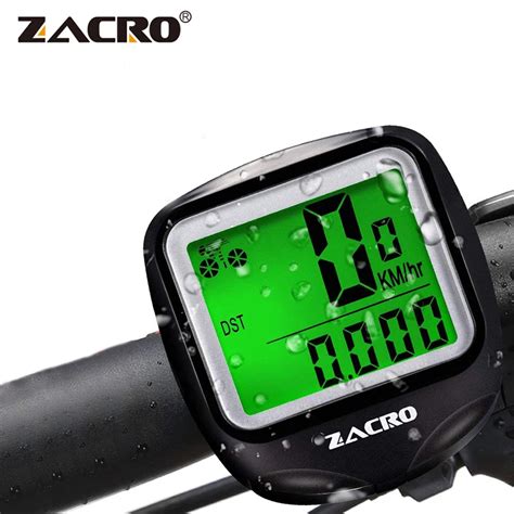 Zacro 1 Set Bicycle Speedometer Bike Cycle Computer Wireless Cycling Computer Bicycle Speed Bike ...