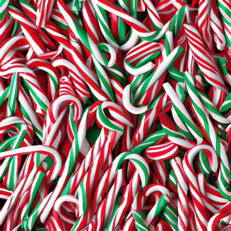 Candy Canes and Peppermints Christmas Wallpaper · Creative Fabrica