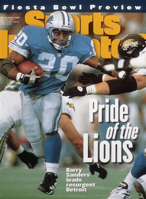 Detroit Lions Barry Sanders... Sports Illustrated Cover Poster by ...