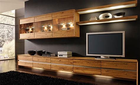 wood wall unit | Bedroom tv wall, Entertainment center design, Interior design