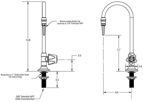 PVDF Deionized Water Lab Faucet