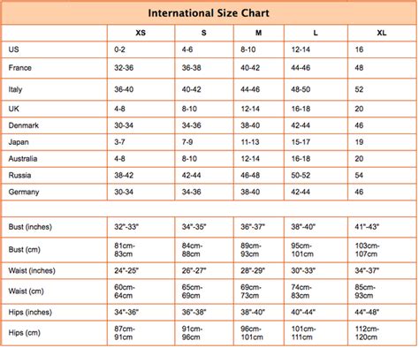 Jockey Bra Size Chart