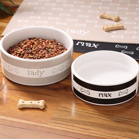 Personalized Ceramic Dog Bowls - Doggie Diner