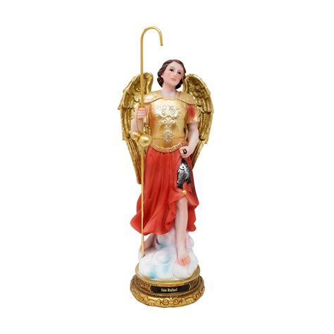 MrcjSales - Archangel St. Raphael Statue | Multiple Sizes | Resin Craftsmanship | Religious Home ...