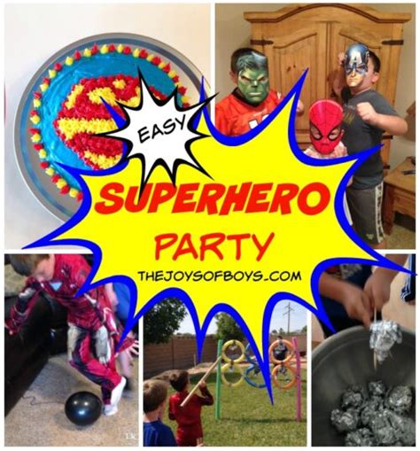 Superhero Party for Kids - The Joys of Boys