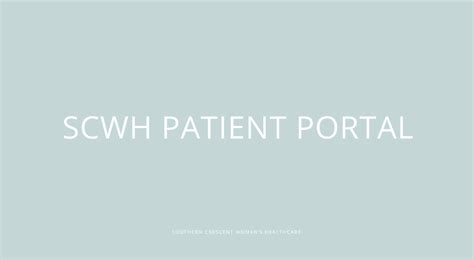 Crescent Care Patient Portal