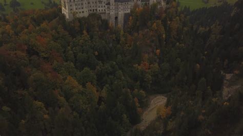 Aerial: View Of Neuschwanstein Castle In Stock Footage SBV-347687129 ...