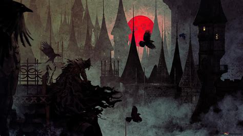 Eileen the crow from Bloodborne game 4K wallpaper download