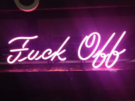 Fuck Off Neon Sign - Acme Neon Signs