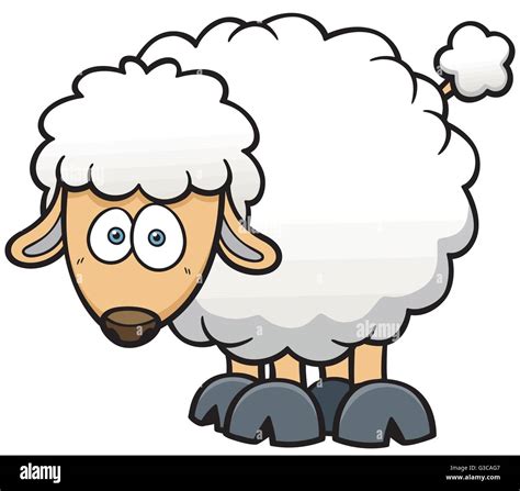 Vector illustration d'un dessin de mouton Image Vectorielle Stock - Alamy