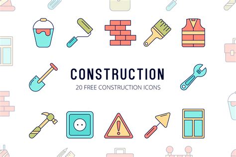 Construction Vector Free Icon Set - GraphicSurf.com