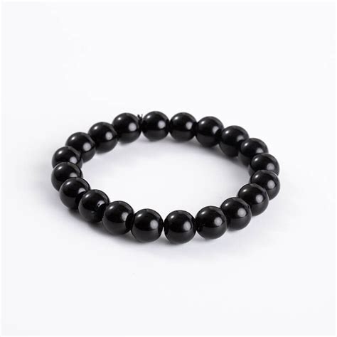 Black Obsidian Bracelet Beads