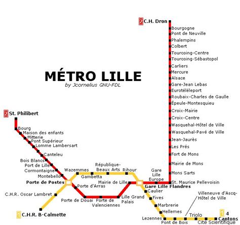 a metro map with the names of major stations and their corresponding lines in red, yellow or blue