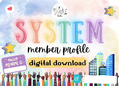 POP Colorful System Member Profile DIGITAL DOWNLOAD - Etsy