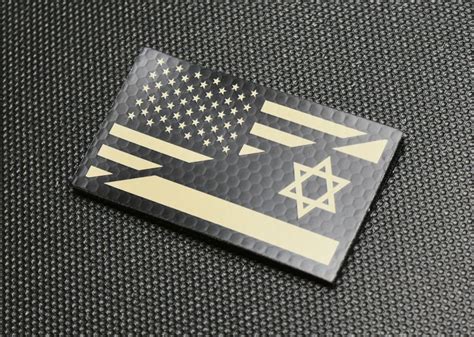 Infrared US/Israel Friendship Flag Patch US ISR Joint Ops IR – BritKitUSA