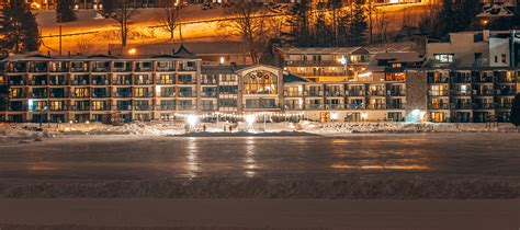 The Golden Arrow from Mirror Lake in the winter. | Lake placid hotels ...