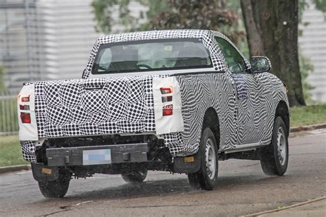 2023 Ford Ranger Single Cab Spied Stateside, Work Truck Features Halogen Lights - autoevolution