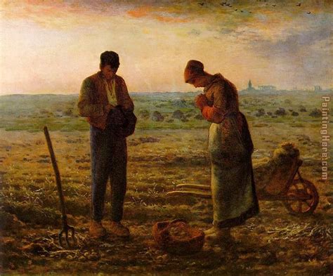 Jean Francois Millet The Angelus painting anysize 50% off - The Angelus painting for sale