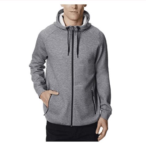 32 Degrees - 32 Degrees Men's Tech Fleece Full Zip Hoodie, Heather ...