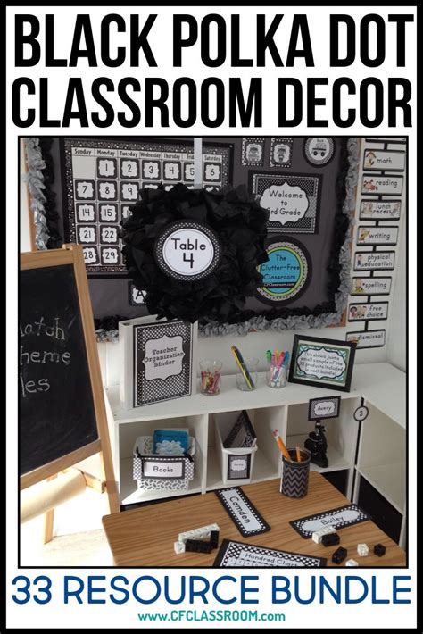 Black and White Classroom Decor Theme for Elementary Teachers in 2022 ...