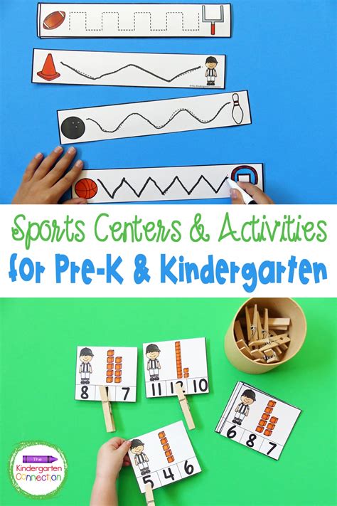 Sports Themed Activities and Centers for Pre-K & Kindergarten