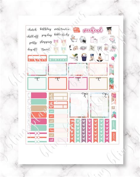 DOG PRINTABLE PLANNER Sticker Dog Lover Planner Stickers Pet - Etsy