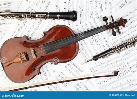 Classical Musical Instruments Notes Stock Photo - Image: 22466246