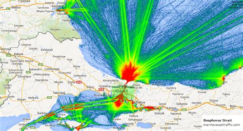 BOSPHORUS STRAIT SHIP TRAFFIC TRACKER | Marine Vessel Traffic