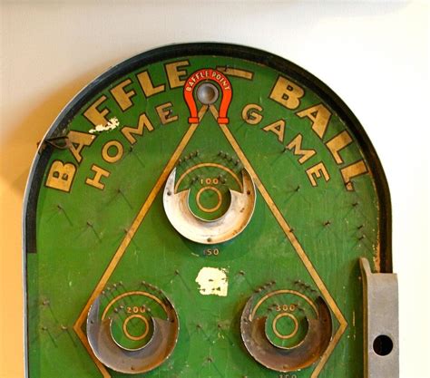 1930's Baffle Ball Game | Ball, Wood games, Baffled